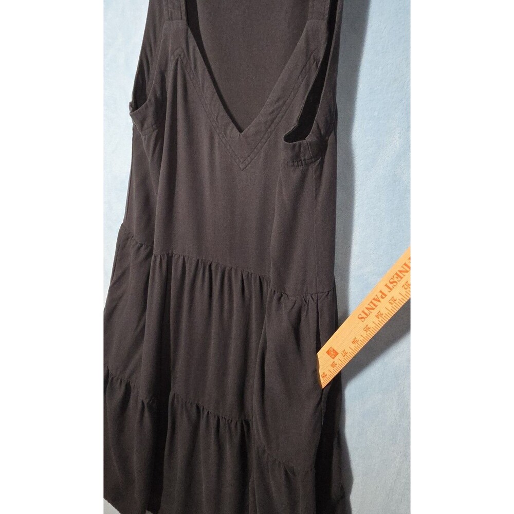 Splendid Napa Tiered Tank Dress Women MEDIUM Black Sundress Coastal Beach Resort - Picture 10 of 10